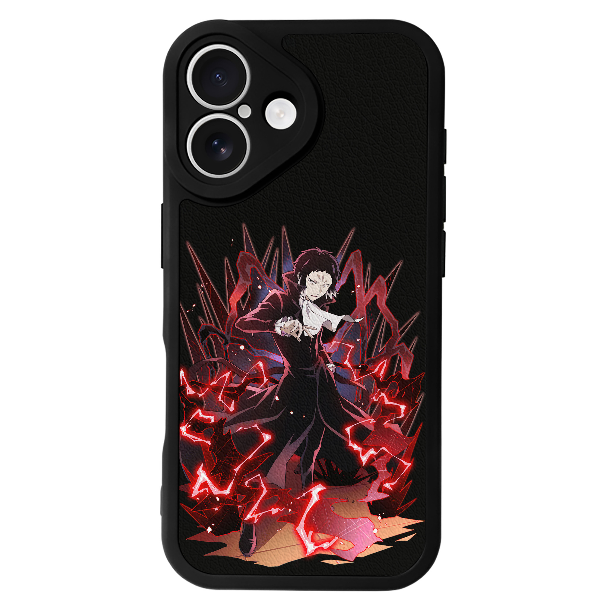 （画像用） 文豪ストレイドッグス Bungo Stray Dogs 【iPhone 16シリーズ対応】シリコンスマホケース（レザー調） 材質：シリコン